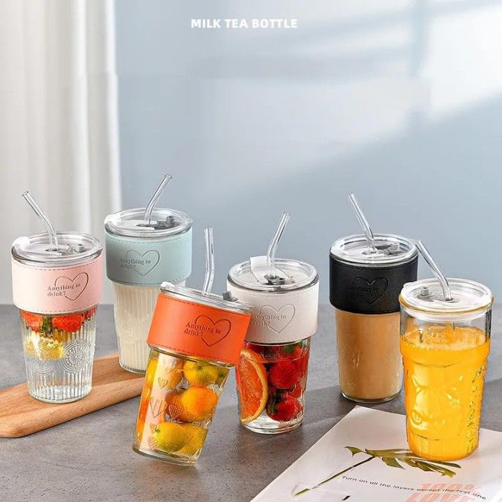 SIPPER MUG WITH GRIP WITH LID AND STRAW 400ML 22446 | H6-0033