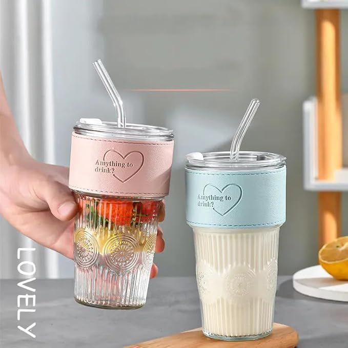 SIPPER MUG WITH GRIP WITH LID AND STRAW 400ML 22446 | H6-0033