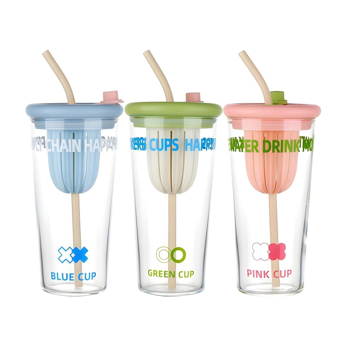 SIPPER MUG INFUSER SILICON LID STRAW 22398 | LGHCB-L1