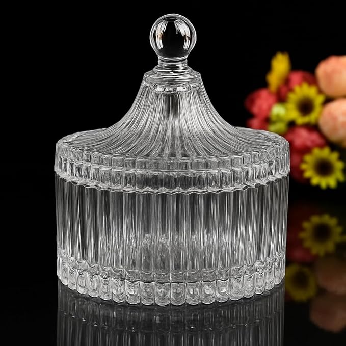 CRYSTAL CANDY JAR 4 INCH TG1032-4