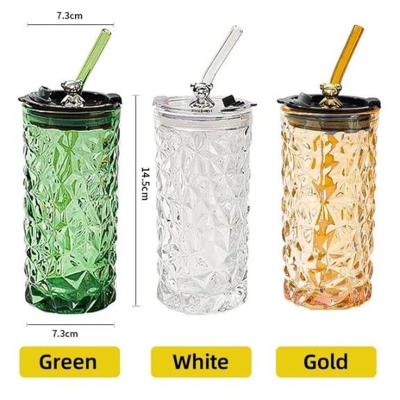 TEDDY LOVE SIPPER GLASS 380ML 22342 | H6-0024