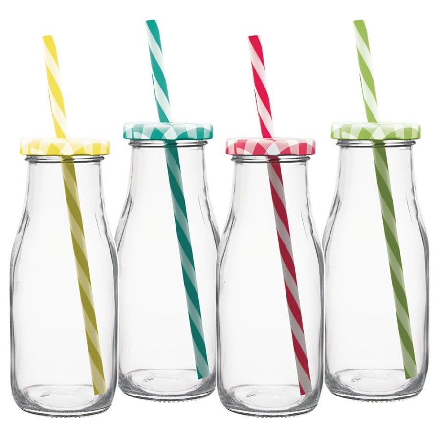 MASON STRAW MILK JAR 300ML 1PCS 20180 | H25S-400