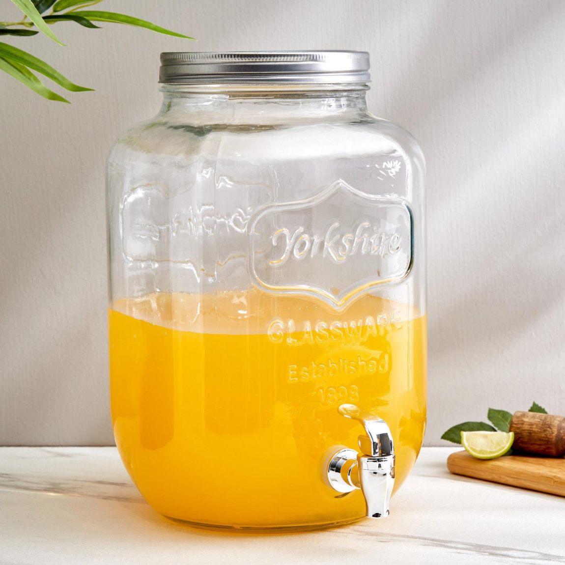 GLASS DISPENSER STEEL LID 4LTR  20874 | 7012-4