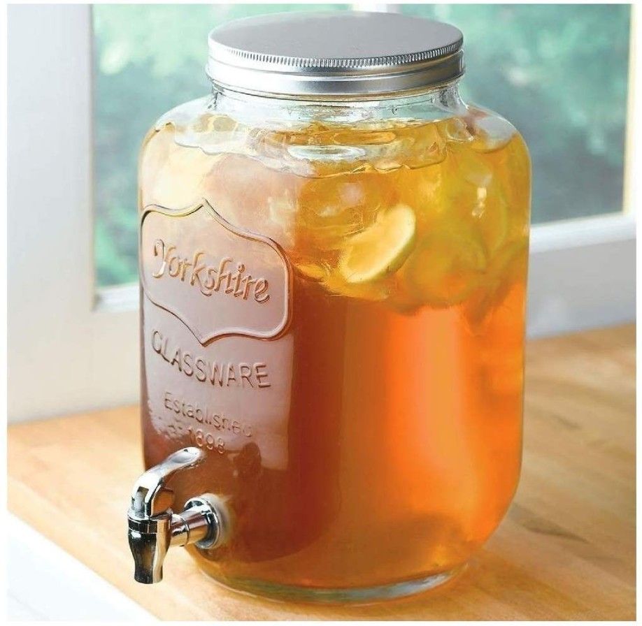 GLASS DISPENSER STEEL LID 4LTR  20874 | 7012-4