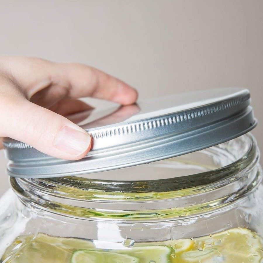GLASS DISPENSER STEEL LID 4LTR  20874 | 7012-4