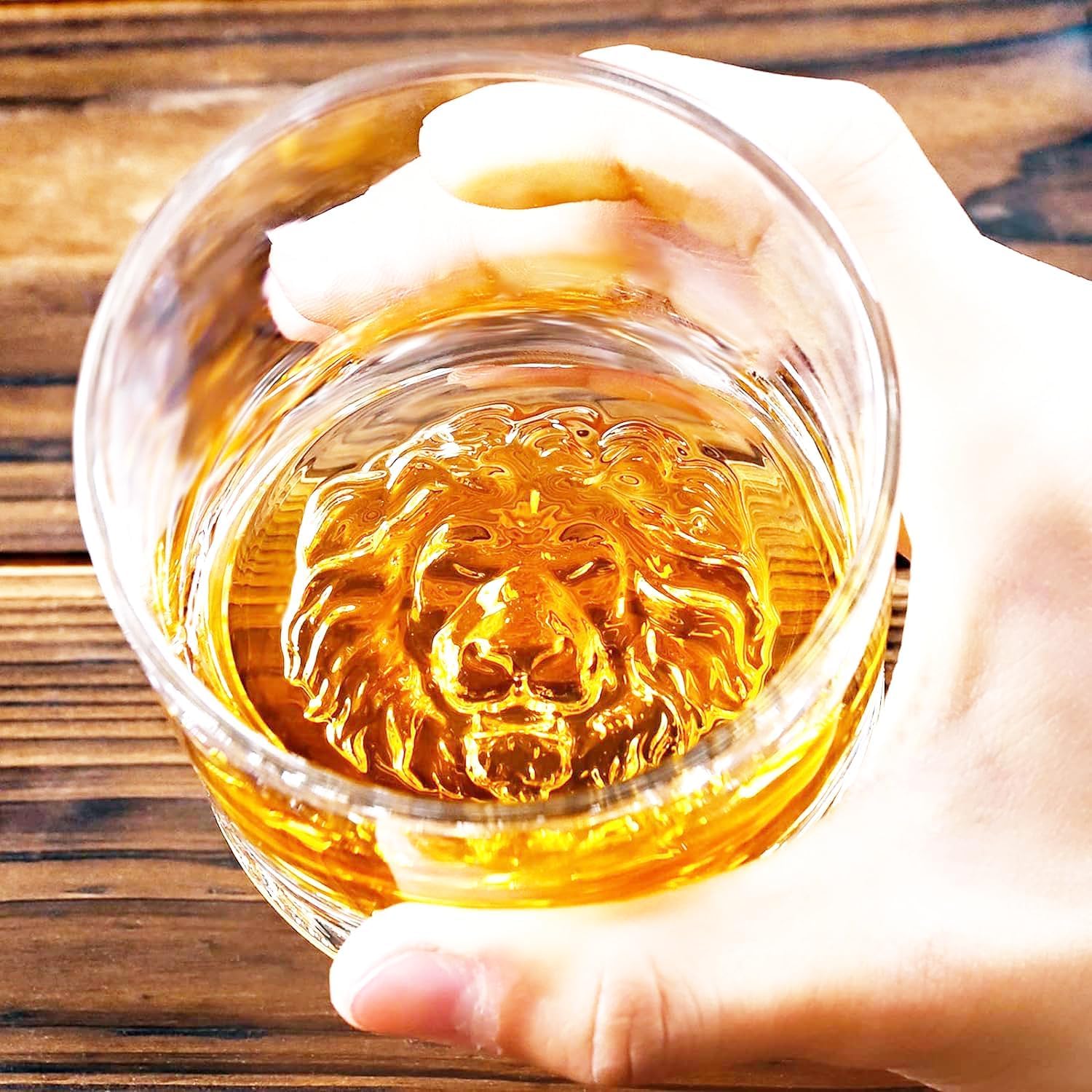 LION BOTTOM WHISKY GLASS  310 ML  6 PCS 23211 | ANI-2111
