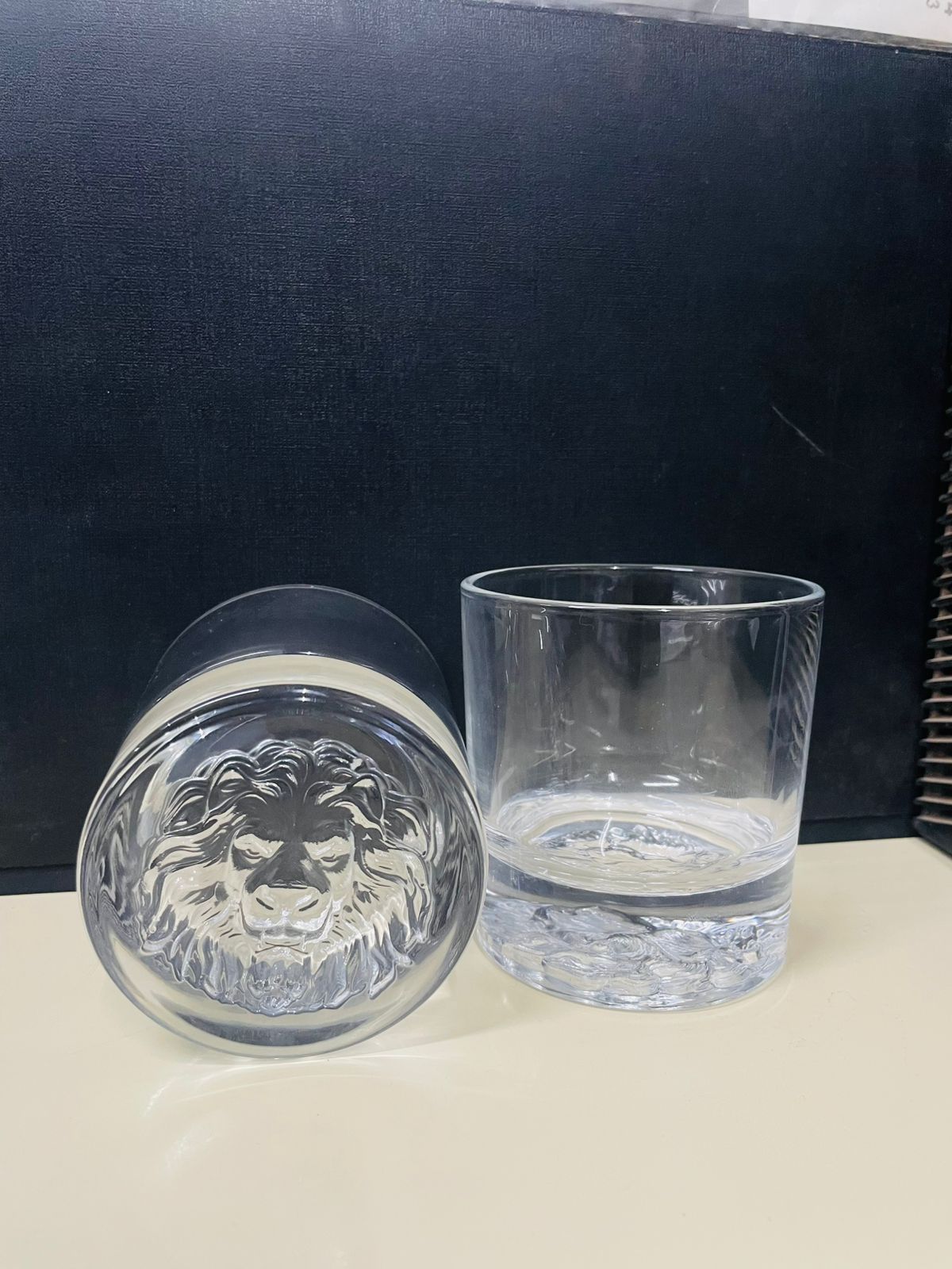 LION BOTTOM WHISKY GLASS  310 ML  6 PCS 23211 | ANI-2111