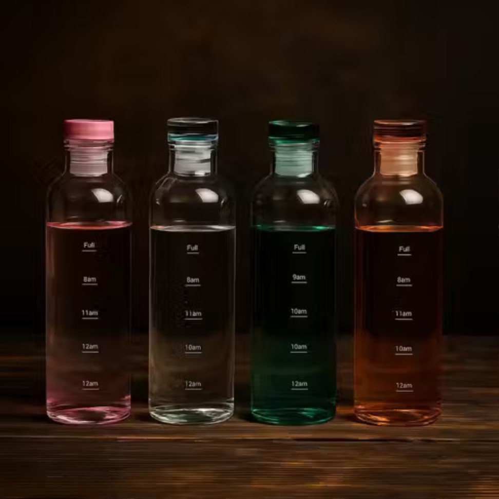 BOROSILICATE GLASS WATER BOTTEL 350ML  22494 | SGP01-350