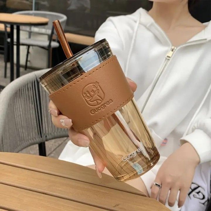 LEATHER DOUBLE DRINKING BROWN 450ML BIG 22480