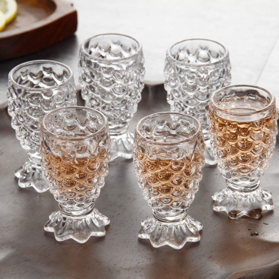 PINEAPPLE2 WATER GLASS 180ML 6PCS 20627 | DSY023-2