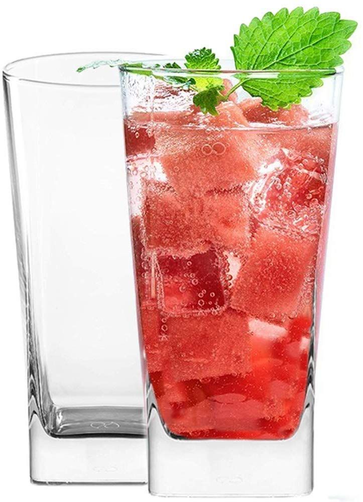 SQUARE JUICE GLASS 6PCS 315ML DELI 20107 | JS6001-2