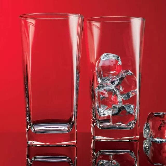 SQUARE JUICE GLASS 6PCS 315ML DELI 20107 | JS6001-2
