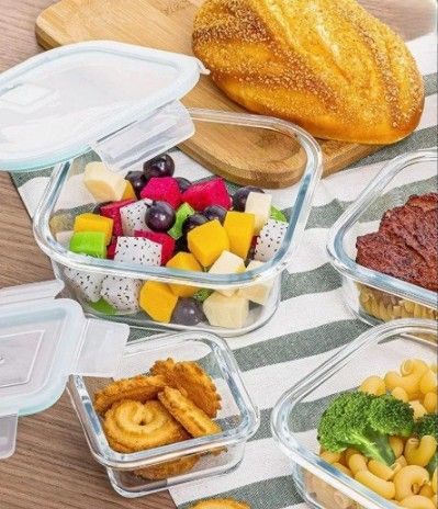 STORAGE LUNCH BOX SQUARE 3PCS DM 22377 | TW-3