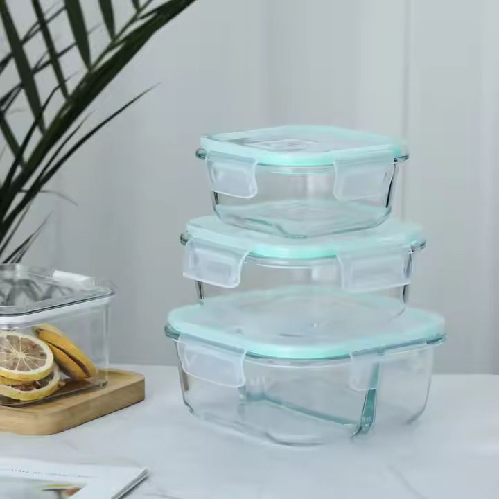 STORAGE LUNCH BOX SQUARE 3PCS DM 22377 | TW-3