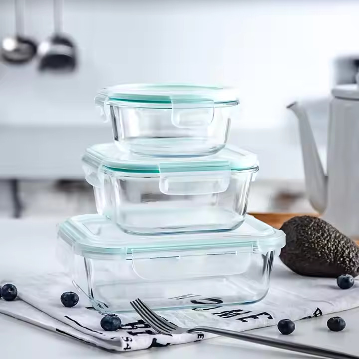 STORAGE LUNCH BOX SQUARE 3PCS DM 22377 | TW-3