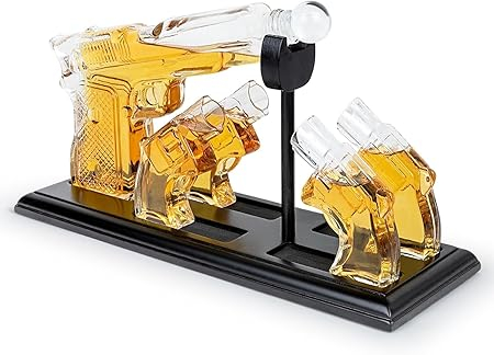 GUN DECANTER GLASS SET 5 PCS 22165 |WS-28