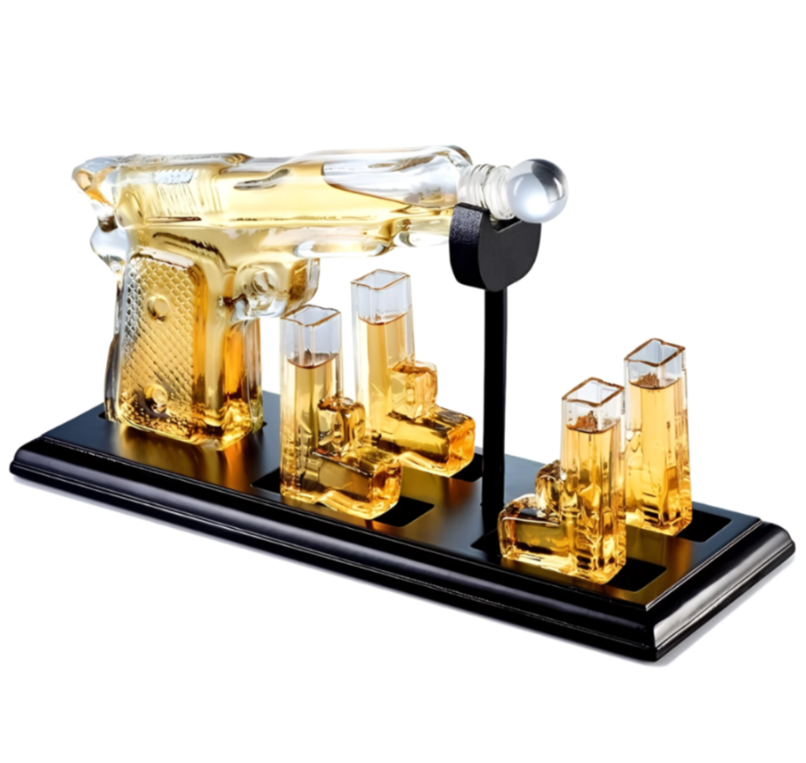 GUN DECANTER GLASS SET 5 PCS 22165 |WS-28