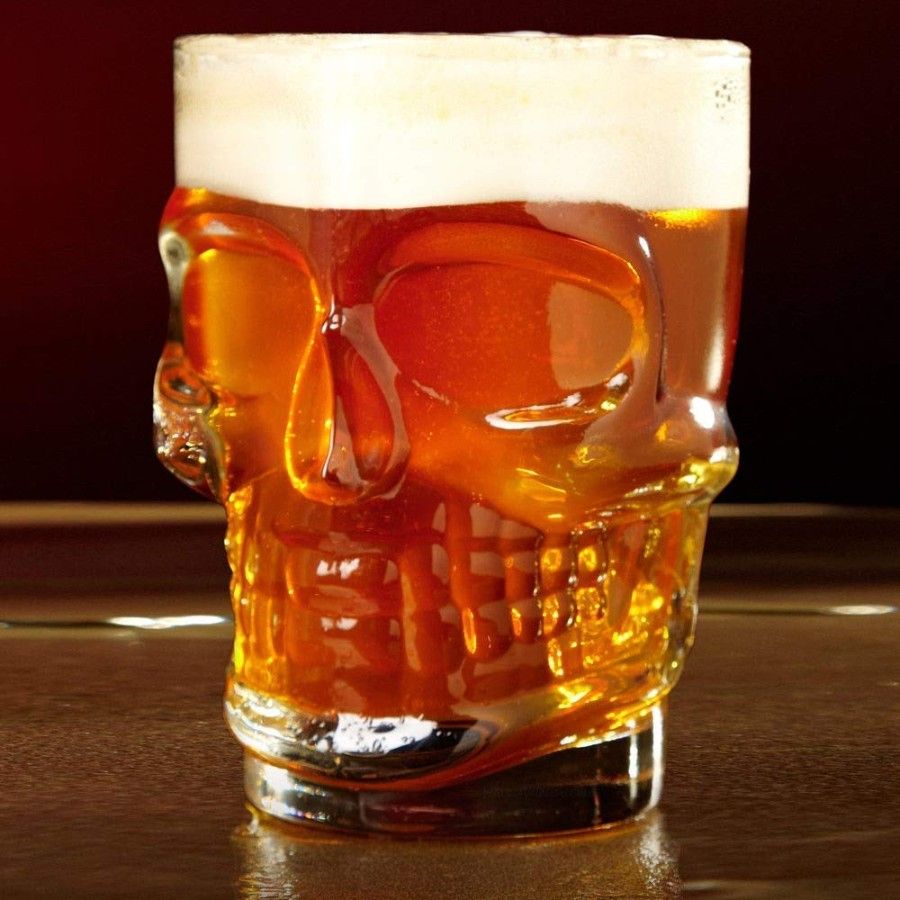 SKULL BEER MUG 300ML 6PCS 22391 |JZB-12502