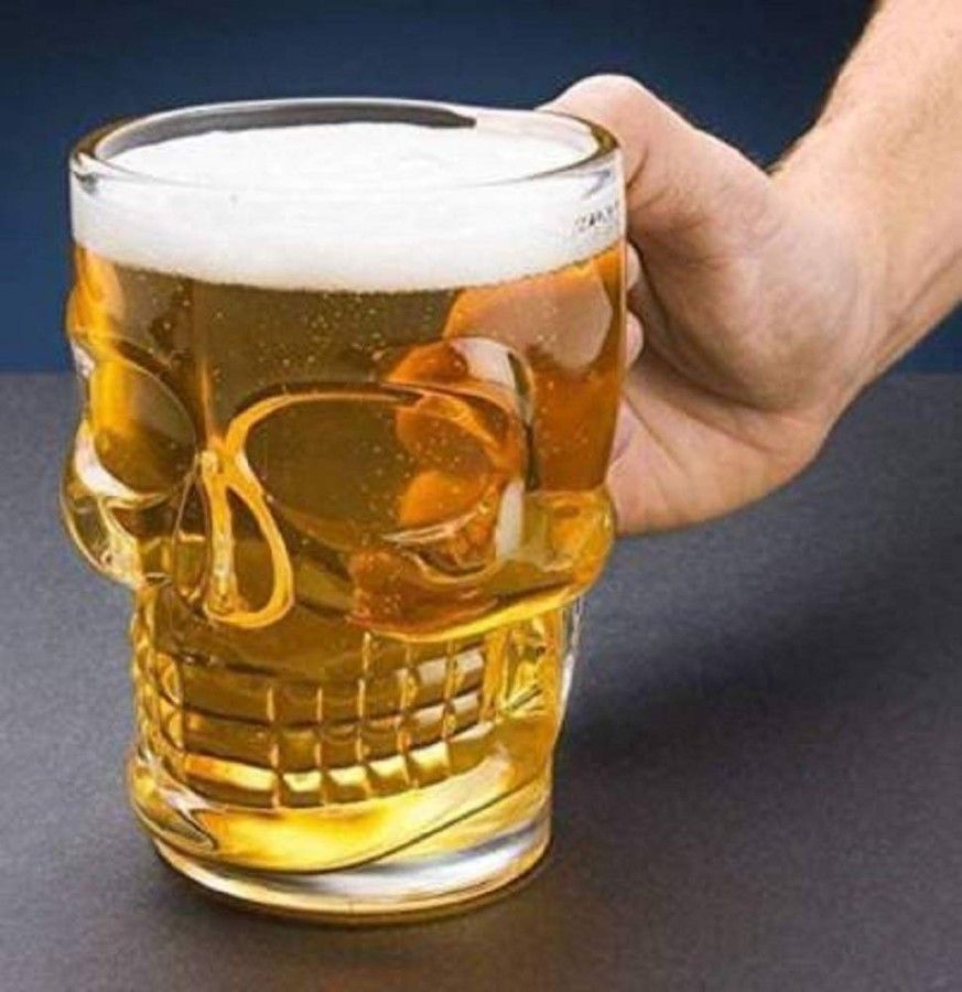 SKULL BEER MUG 300ML 6PCS 22391 |JZB-12502