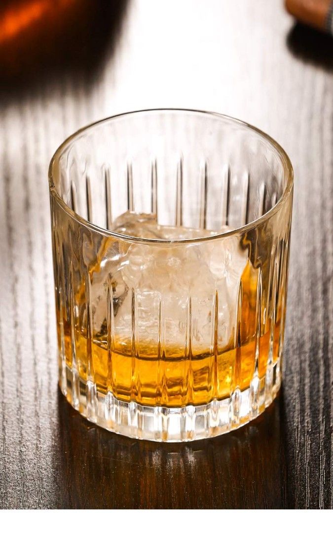 WHISKY GLASS CUT LINING 300ML 6PCS SET 21670 | Y6011