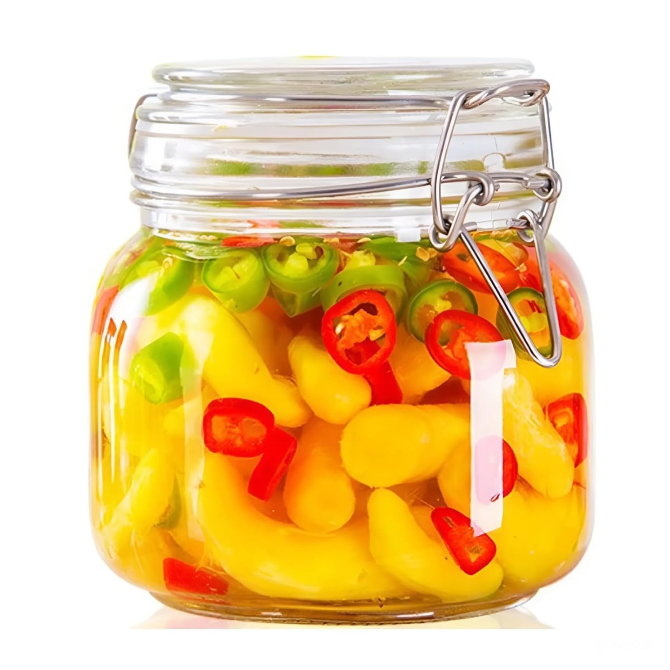 SWING CAP SQUARE JAR 750ML BOX PACK  23078 I GDN73G-4