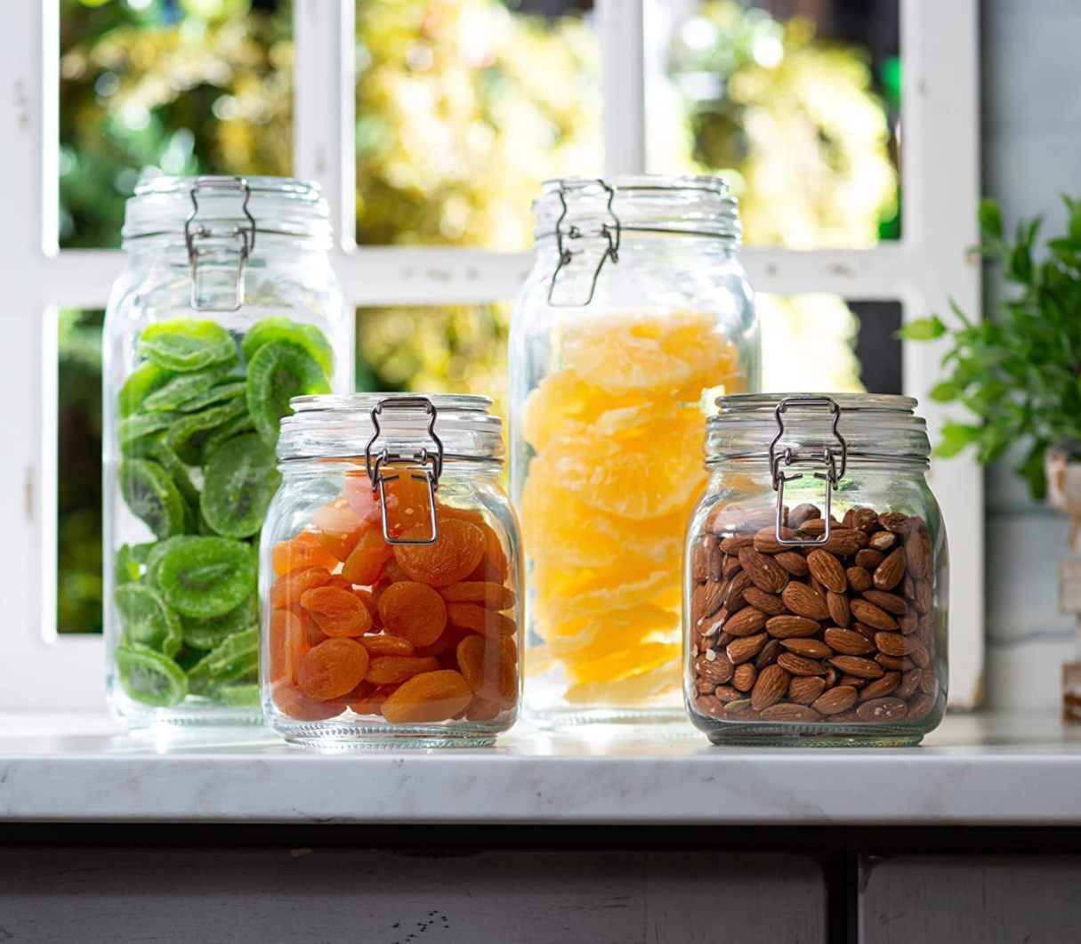 SWING CAP SQUARE JAR 750ML BOX PACK  23078 I GDN73G-4