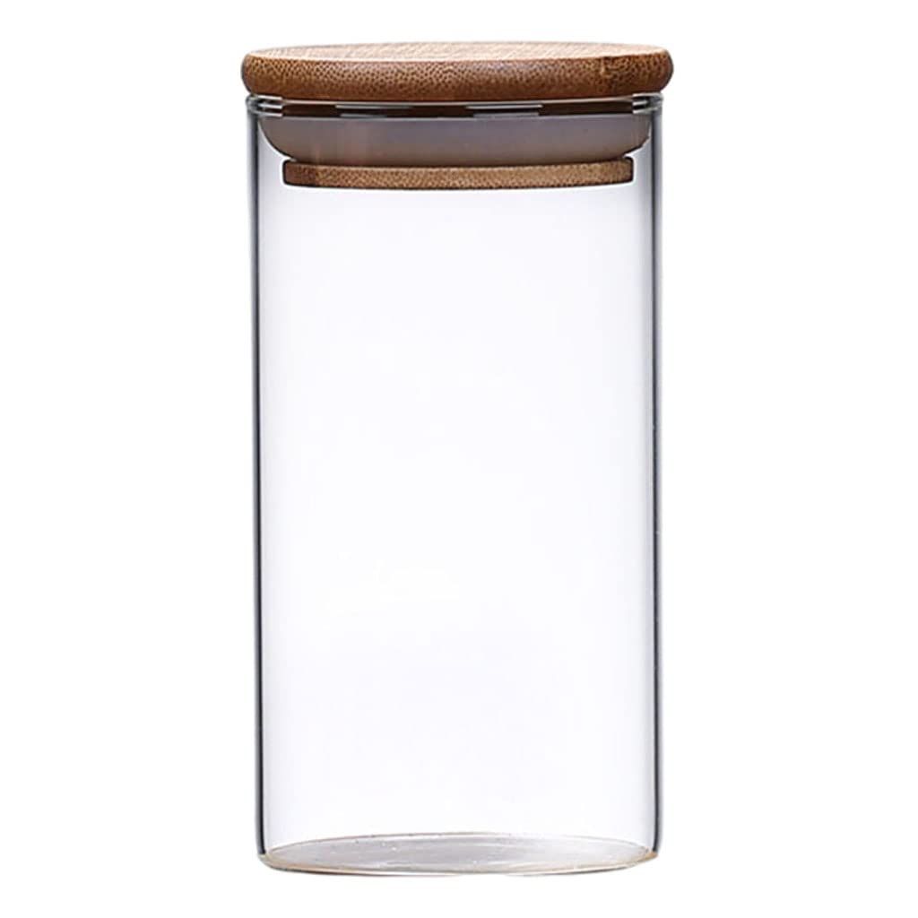 WOODEN LID JAR 270ML SQUARE 1PCS  GPG4060-1