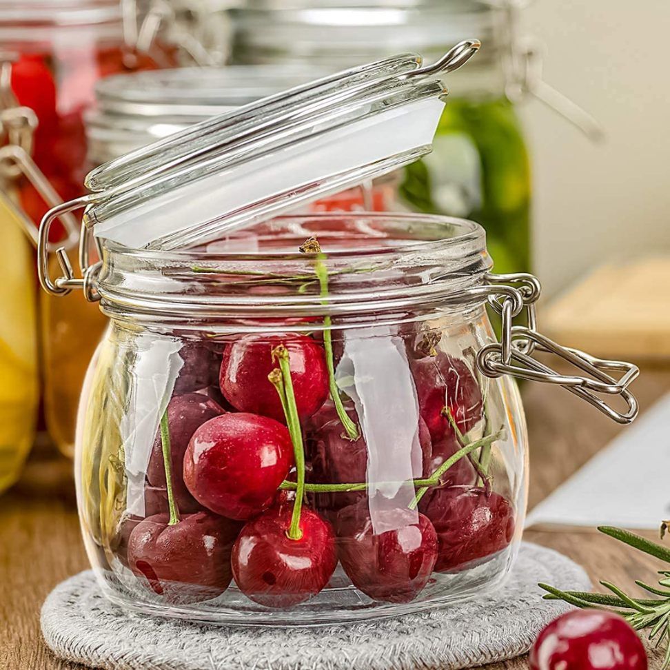 SWING CAP ROUND JAR 500ML 21834 |58T-500