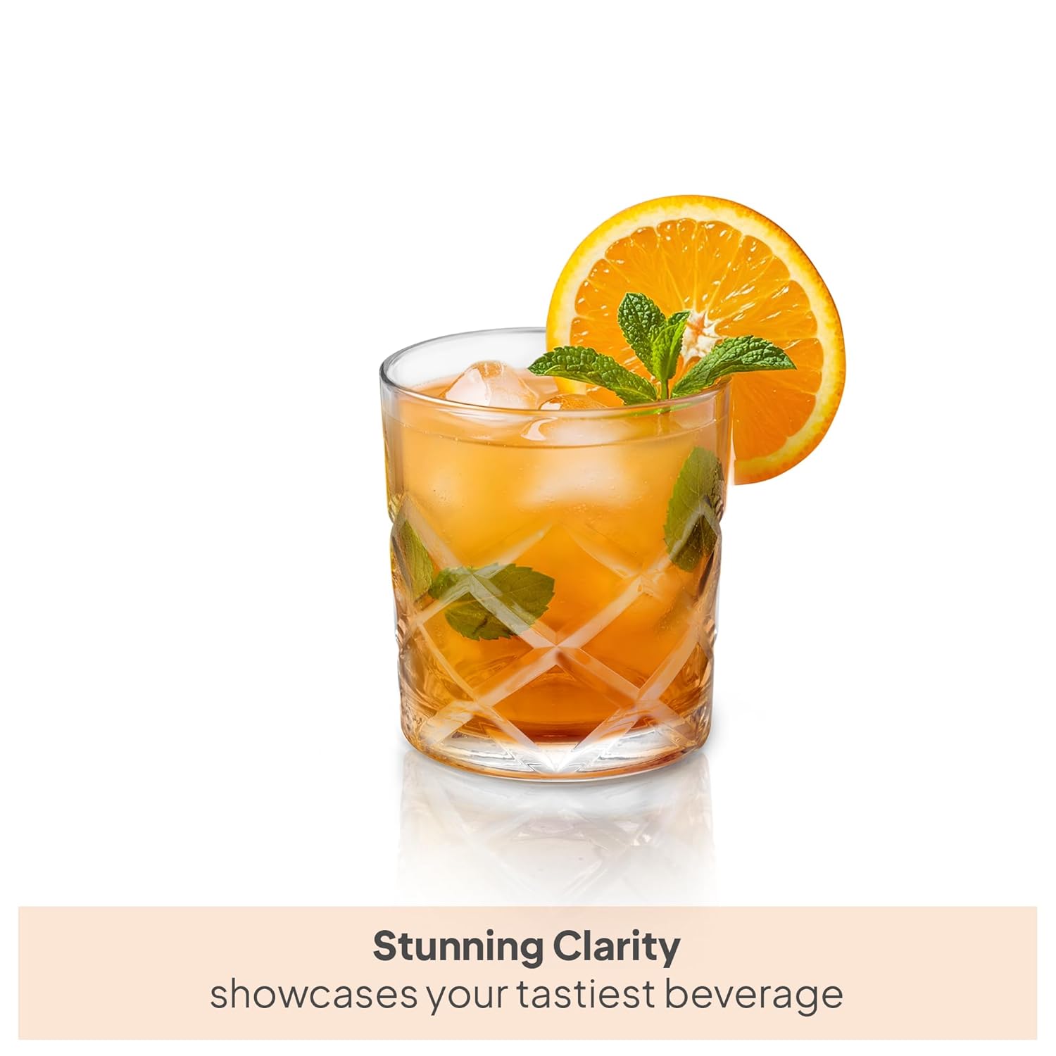 Old Fashioned Whiskey Rocks Glass of 6 Pcs, 325ML
